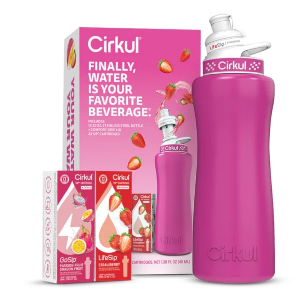 Cirkul Pink Stainless Steel Water Bottle Set